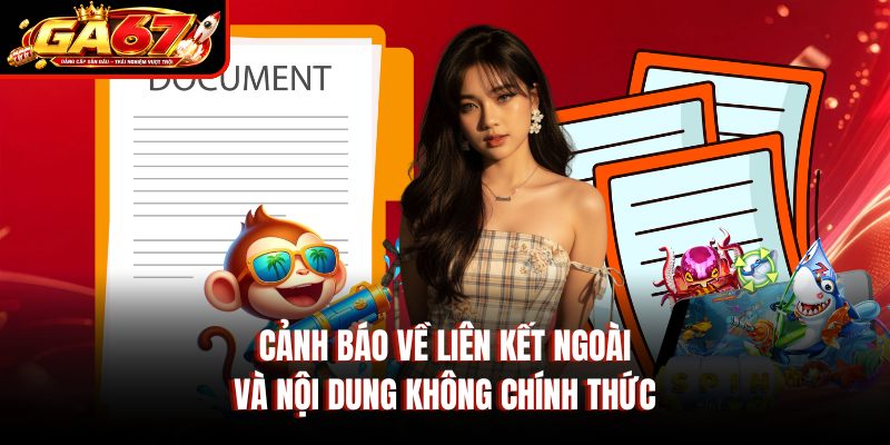 Cảnh báo về liên kết ngoài và nội dung không chính thức Cảnh báo về liên kết ngoài và nội dung không chính thức